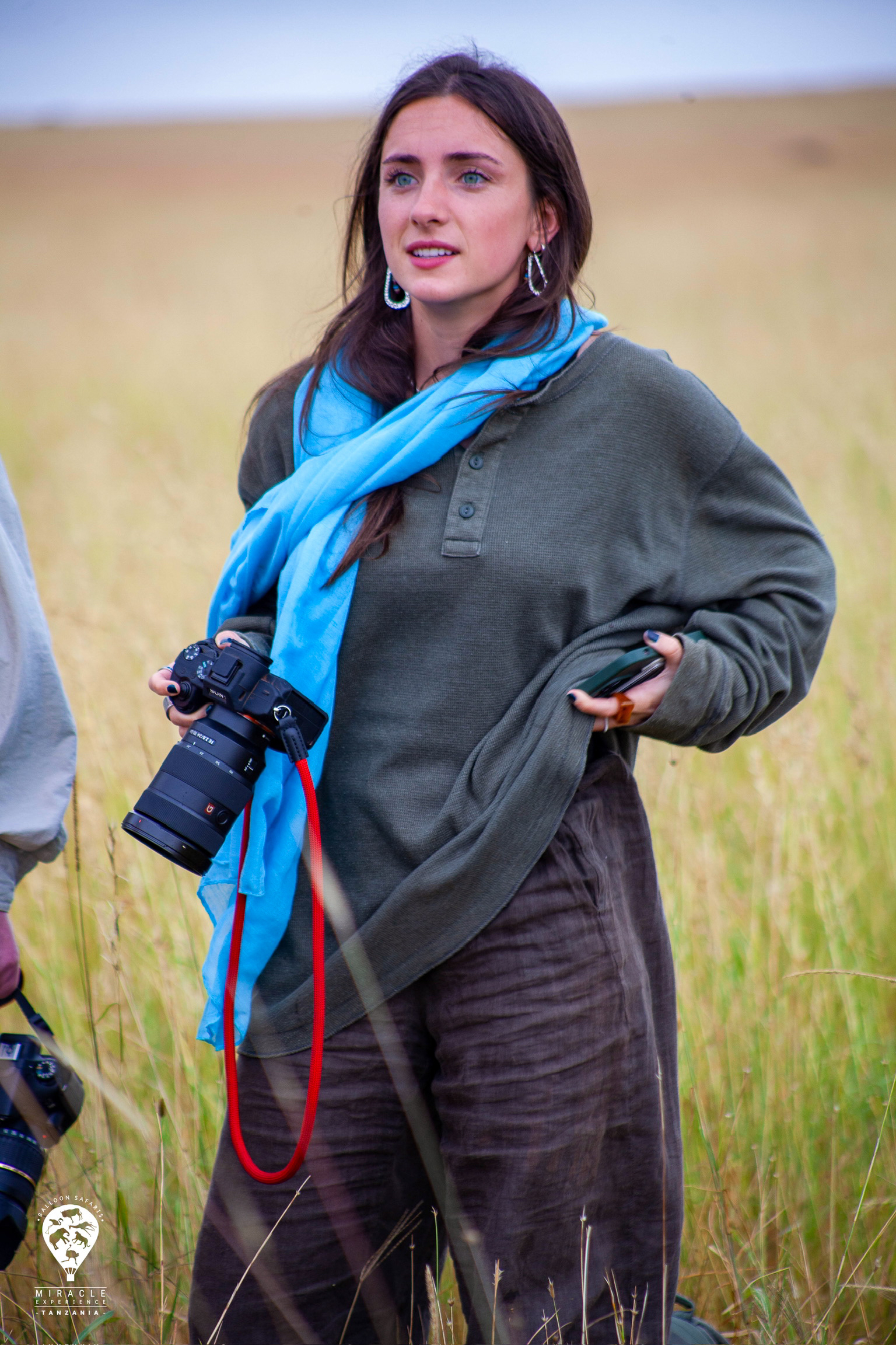 Ellrose Hanlon filming in Tanzania